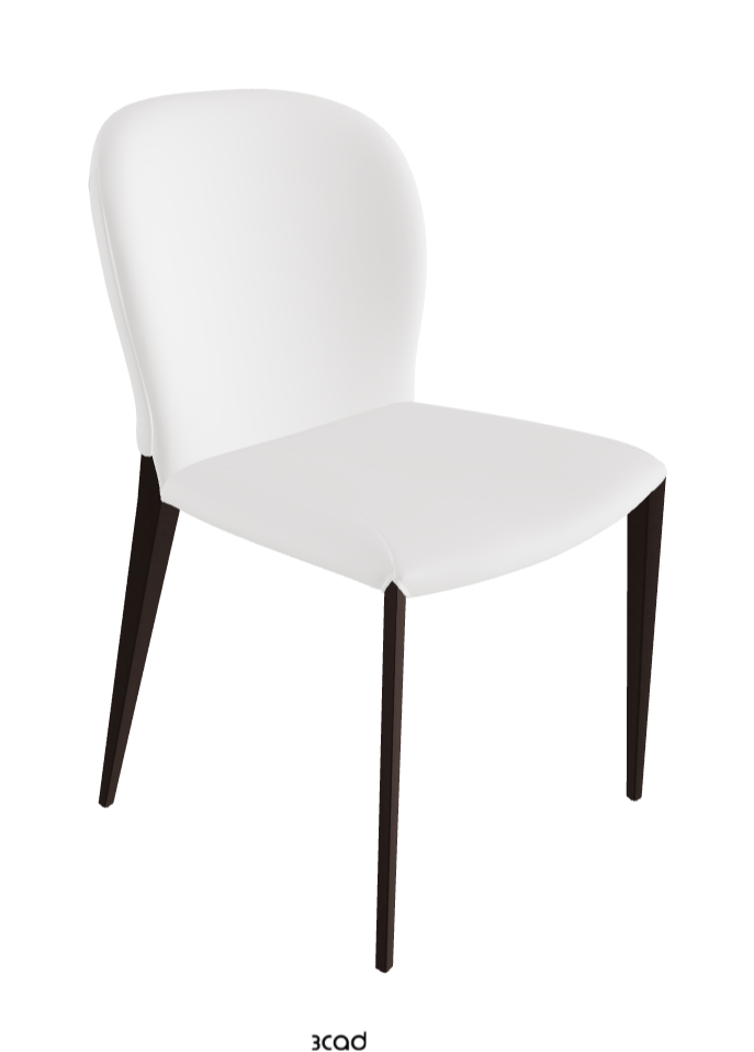Nancy ML Dining Chair_Bronze Embossed_Synthetic Leather_Bianco