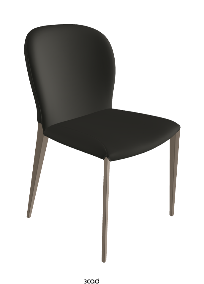 Nancy ML Dining Chair_Titanium Embossed_Synthetic Leather_London