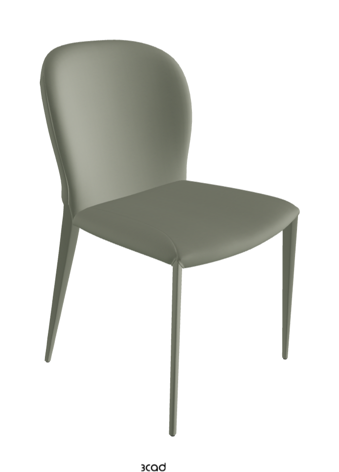 Nancy Dining Chair_Soft Leather_Cenere
