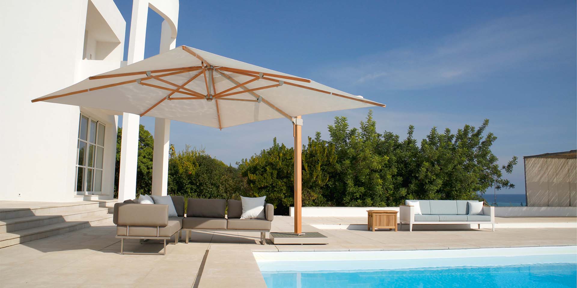 Barlow Tyrie Napoli Parasols 4m Ø - Ø61mm Pole