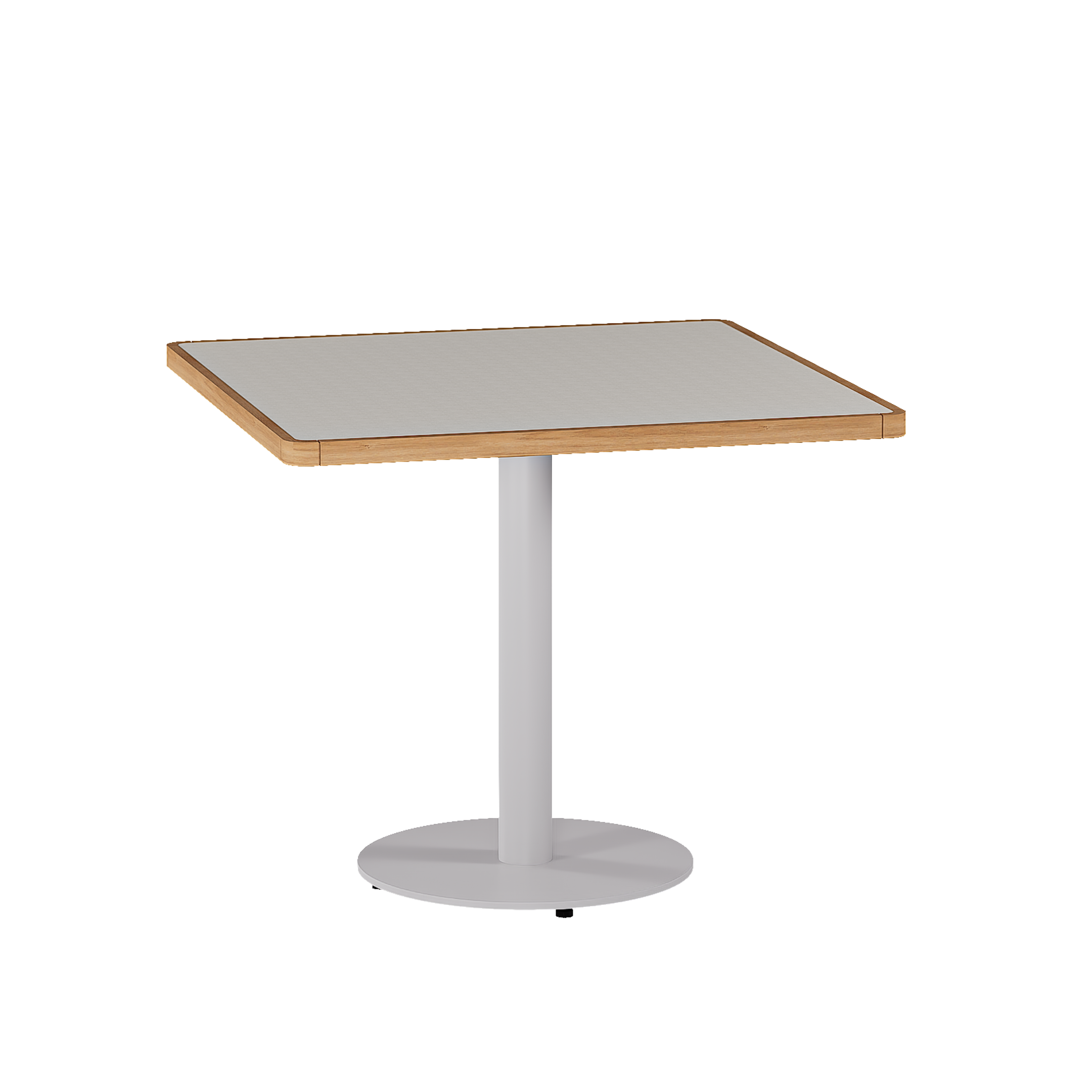 Manutti Napoli Bistro Table with Teak Border 79 × 79 × 75h cm
