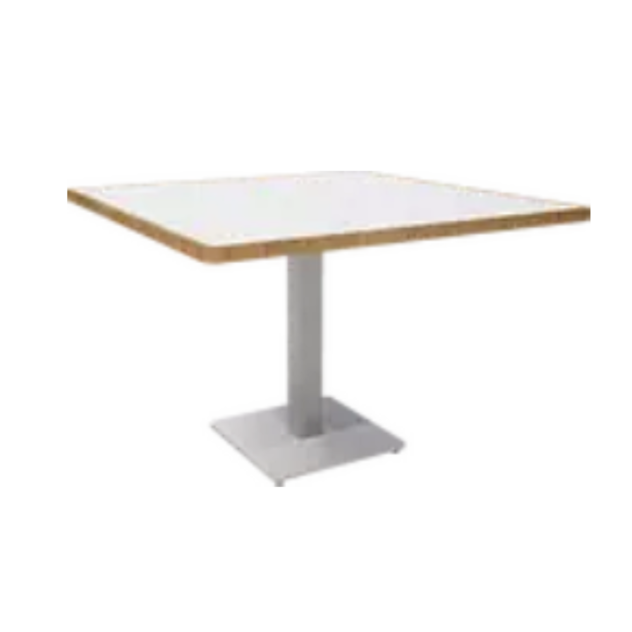 Manutti Napoli Bistro Table with Teak Border 99 × 99 × 75h cm