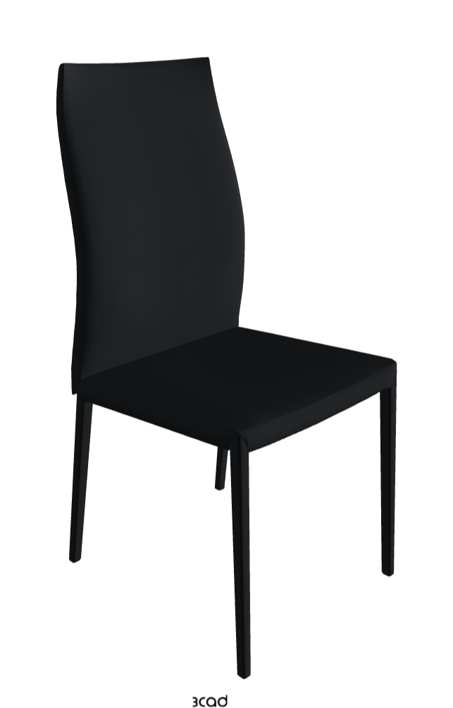 Norma Couture High Back Dining Chair_Soft Leather:_Atlantico