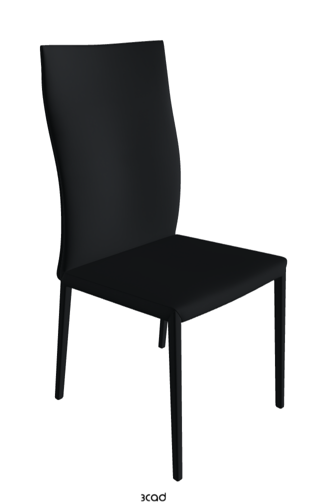 Norma High Back Dining Chair_Soft Leather:_Atlantico