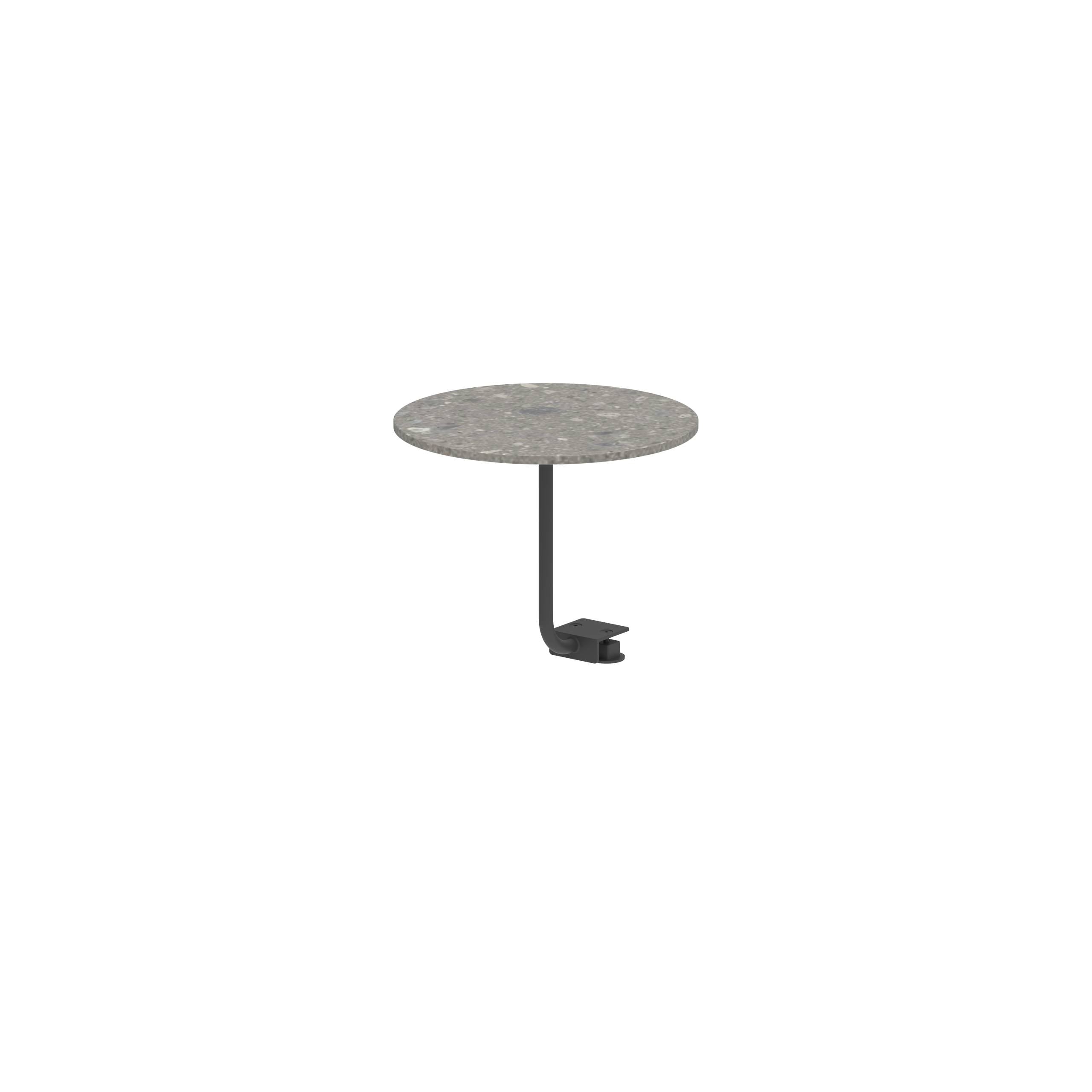 Organix Lounge Side Table Ø40cm Anthracite Ceramic Ceppo Dolomitica