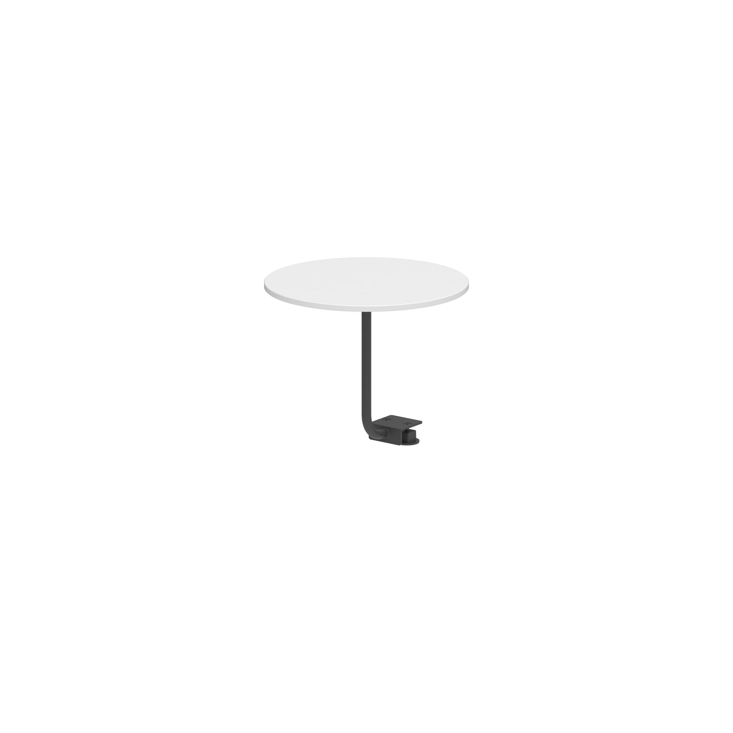 Organix Lounge Side Table Ø40cm Anthracite Ceramic White