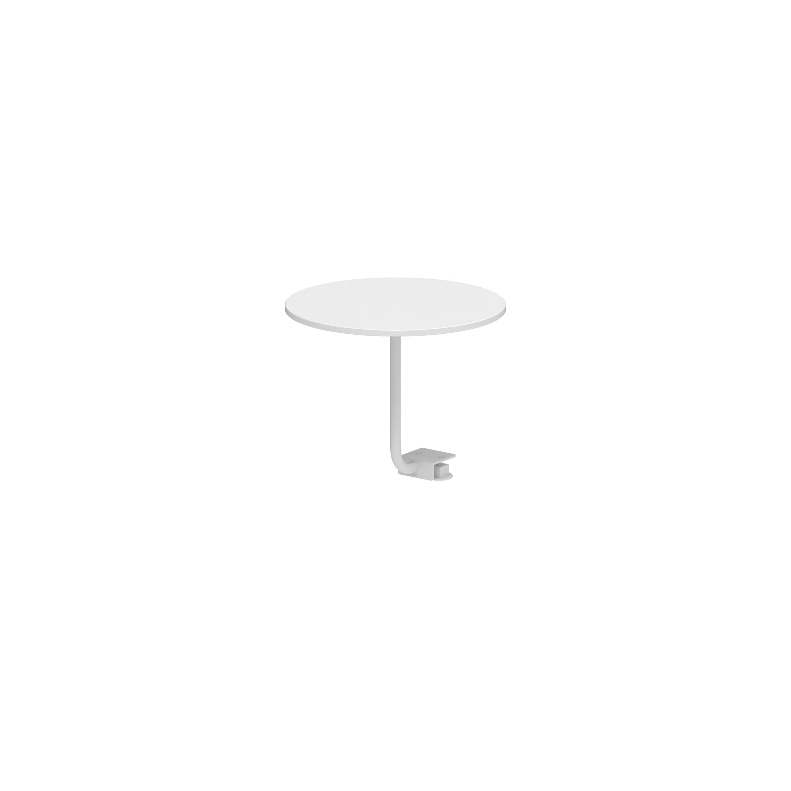 Organix Lounge Side Table Ø40cm White Ceramic White