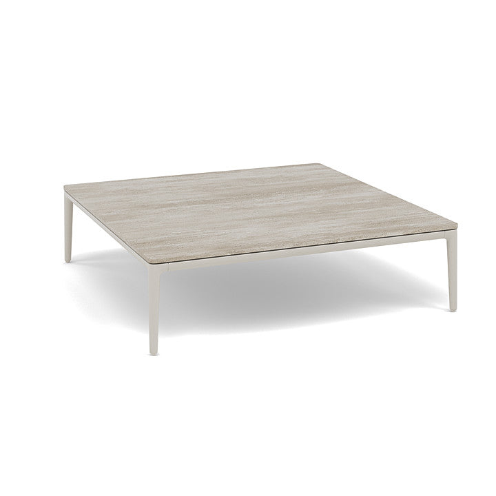 Manutti Zendo Sense Square Coffee Table with 96 cm Width & Depth and 25 cm Height