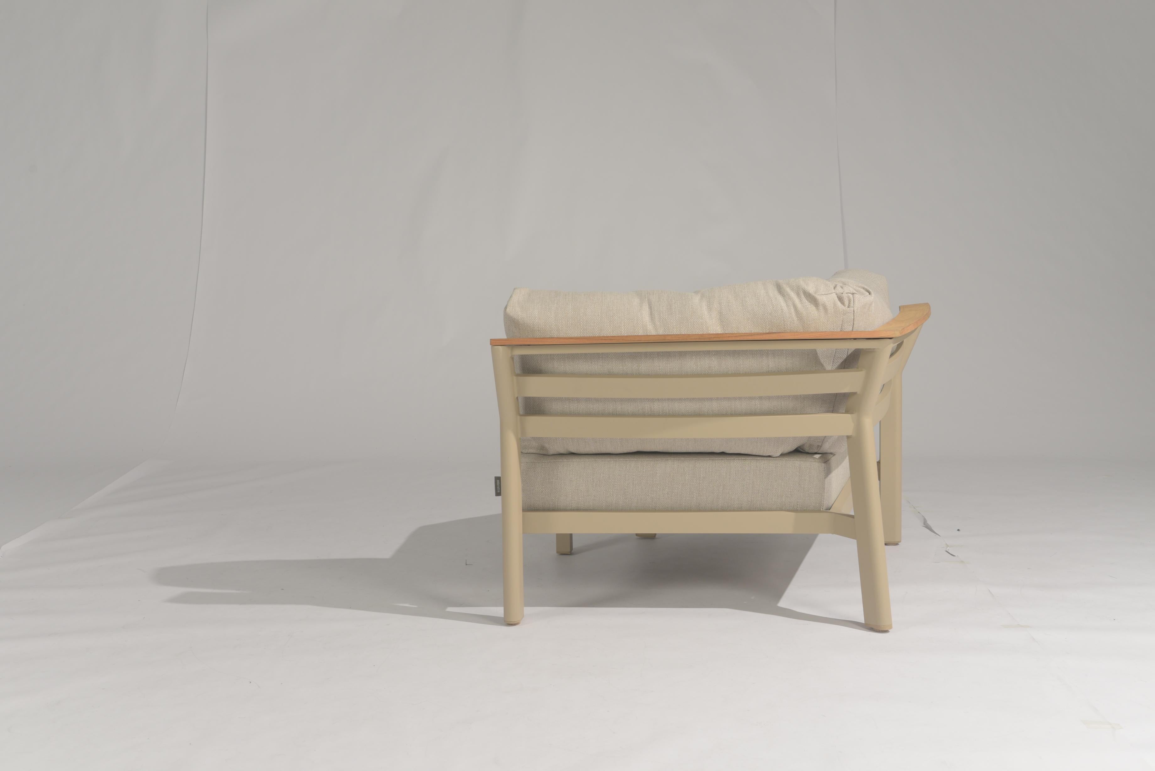 4 Seasons Outdoor Olivia modular latte XL corner with 3 cushions