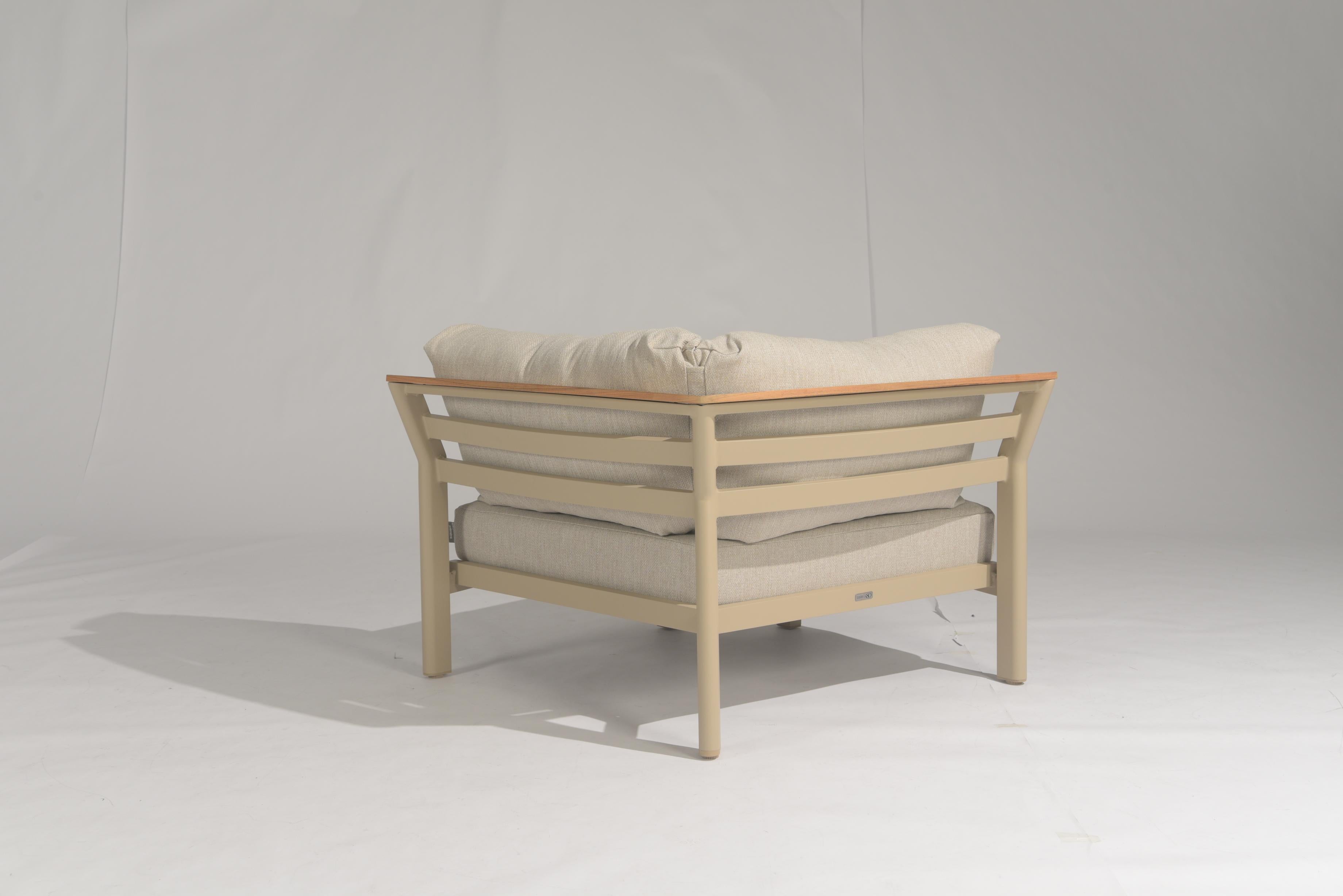 4 Seasons Outdoor Olivia modular latte XL corner with 3 cushions