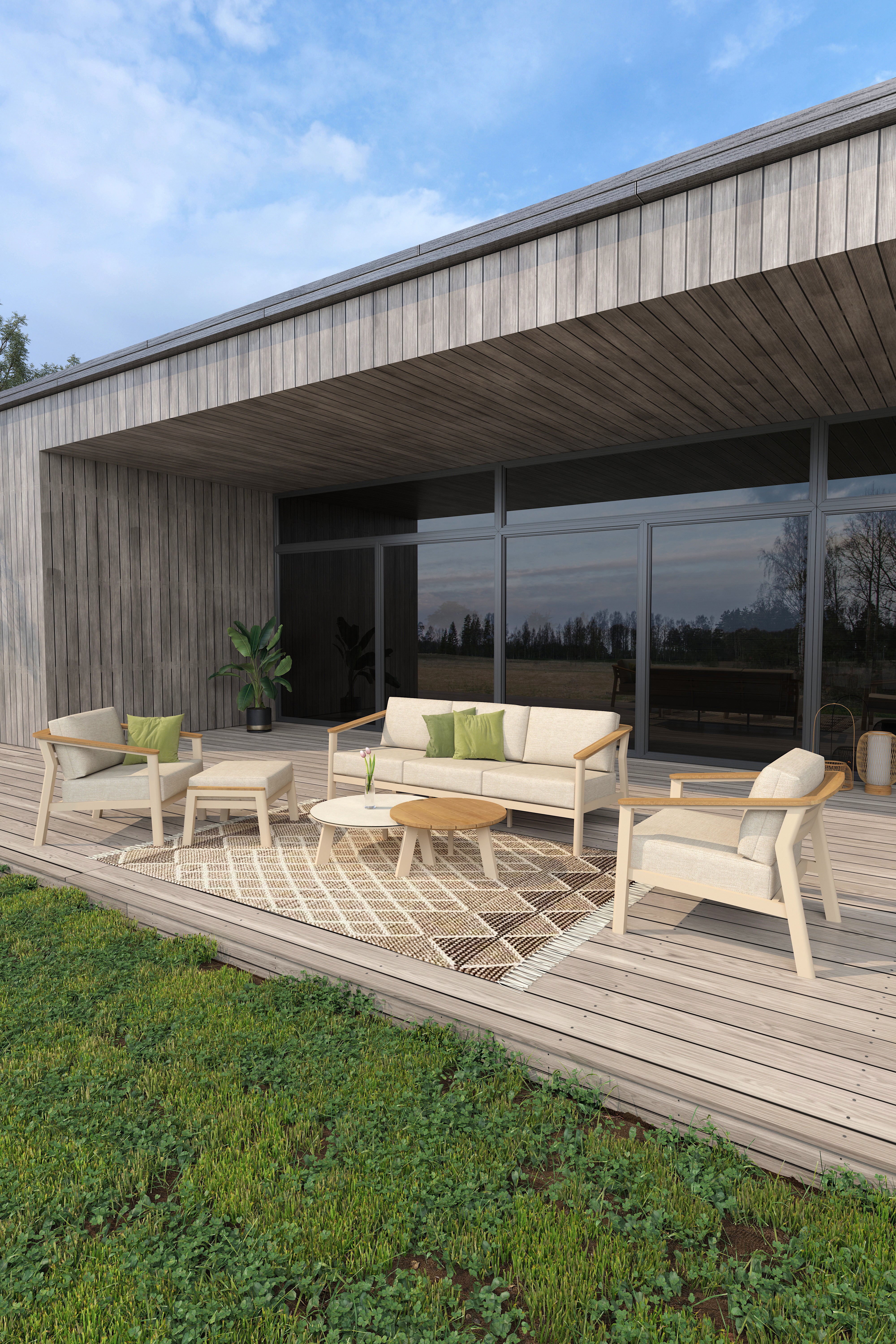 4 Seasons Outdoor Olivia Lounge with Emma Coffee Table