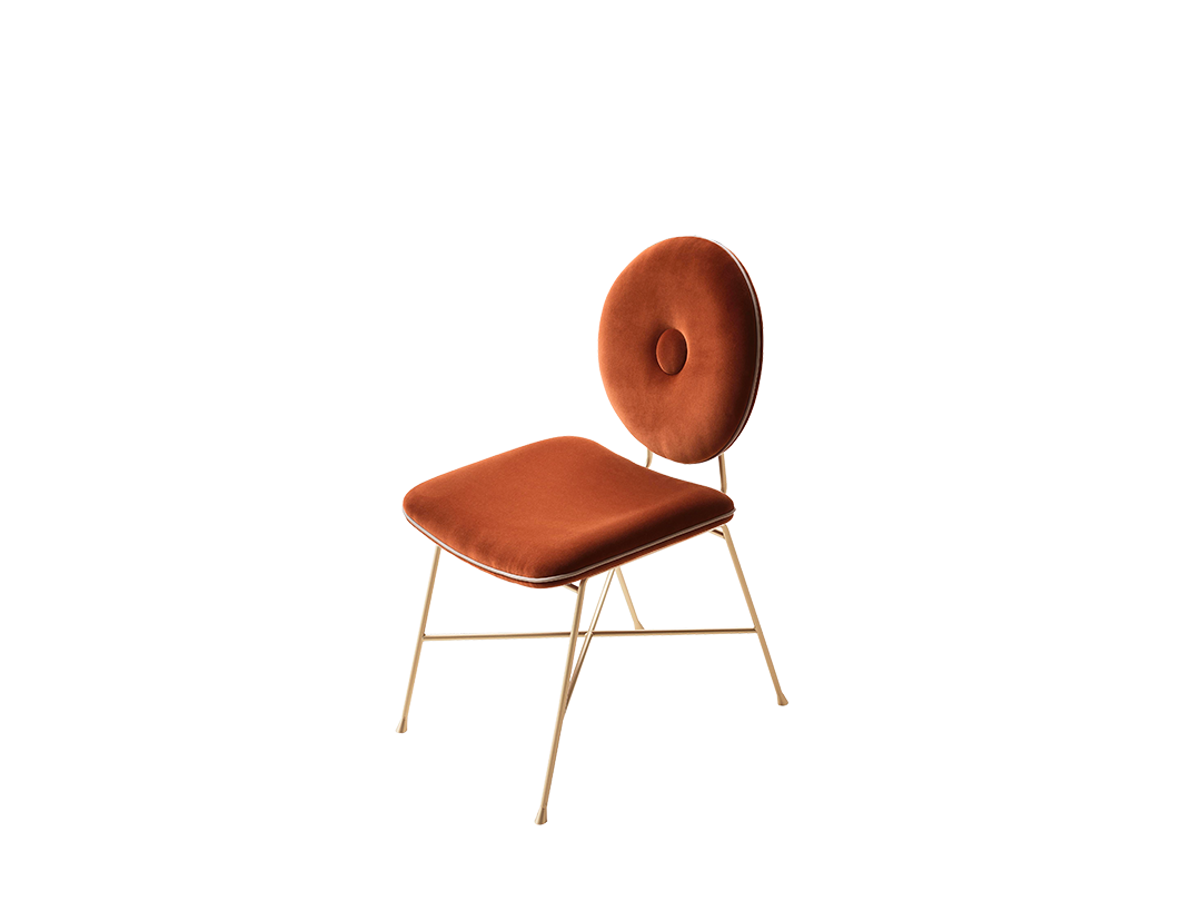 Penelope Chair with lacquered metal frame