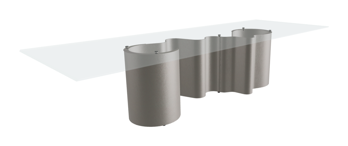 Cattelan Italia Papel Glass Dining Table
