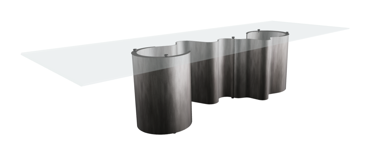 Cattelan Italia Papel Glass Dining Table