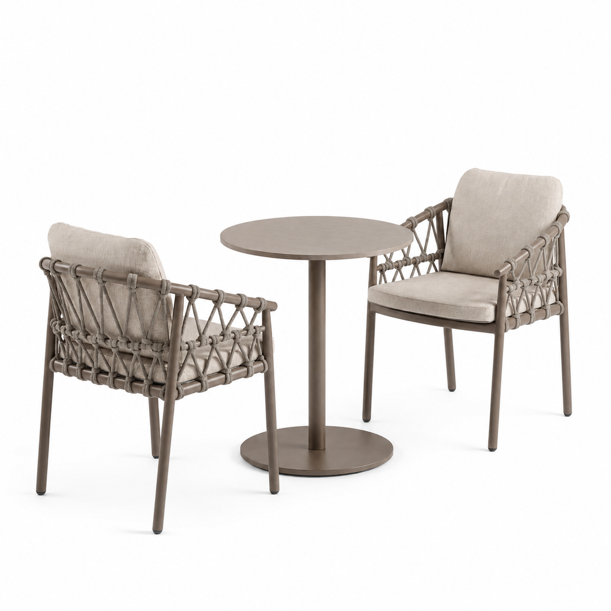 4 Seasons Outdoor Piacenza 2 Seat CPT60cm Round Ceramic Bistro Table