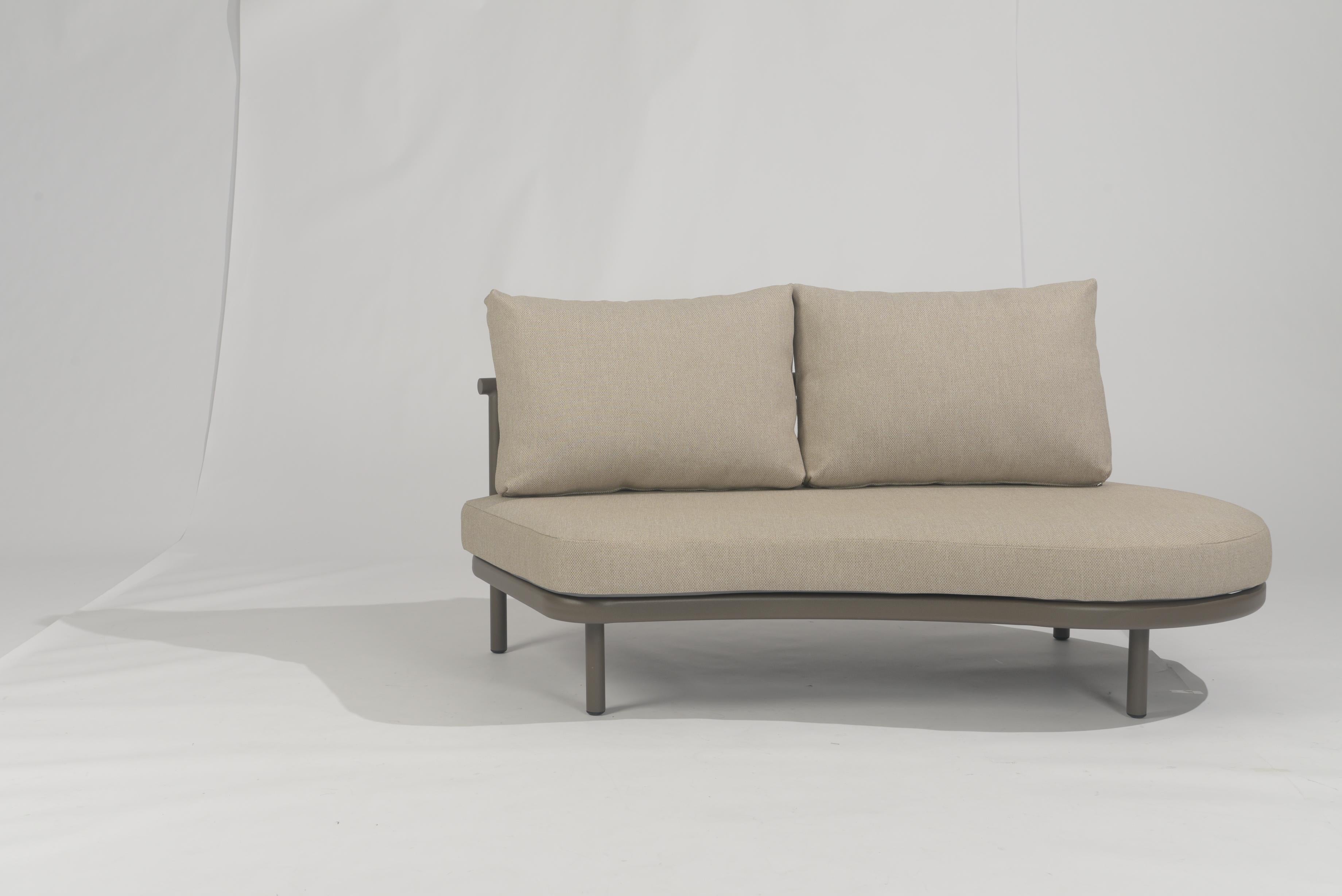 4 Seasons Outdoor Piacenza Terre 2 Seater Sofa Right + Left Arm With 3 cushions