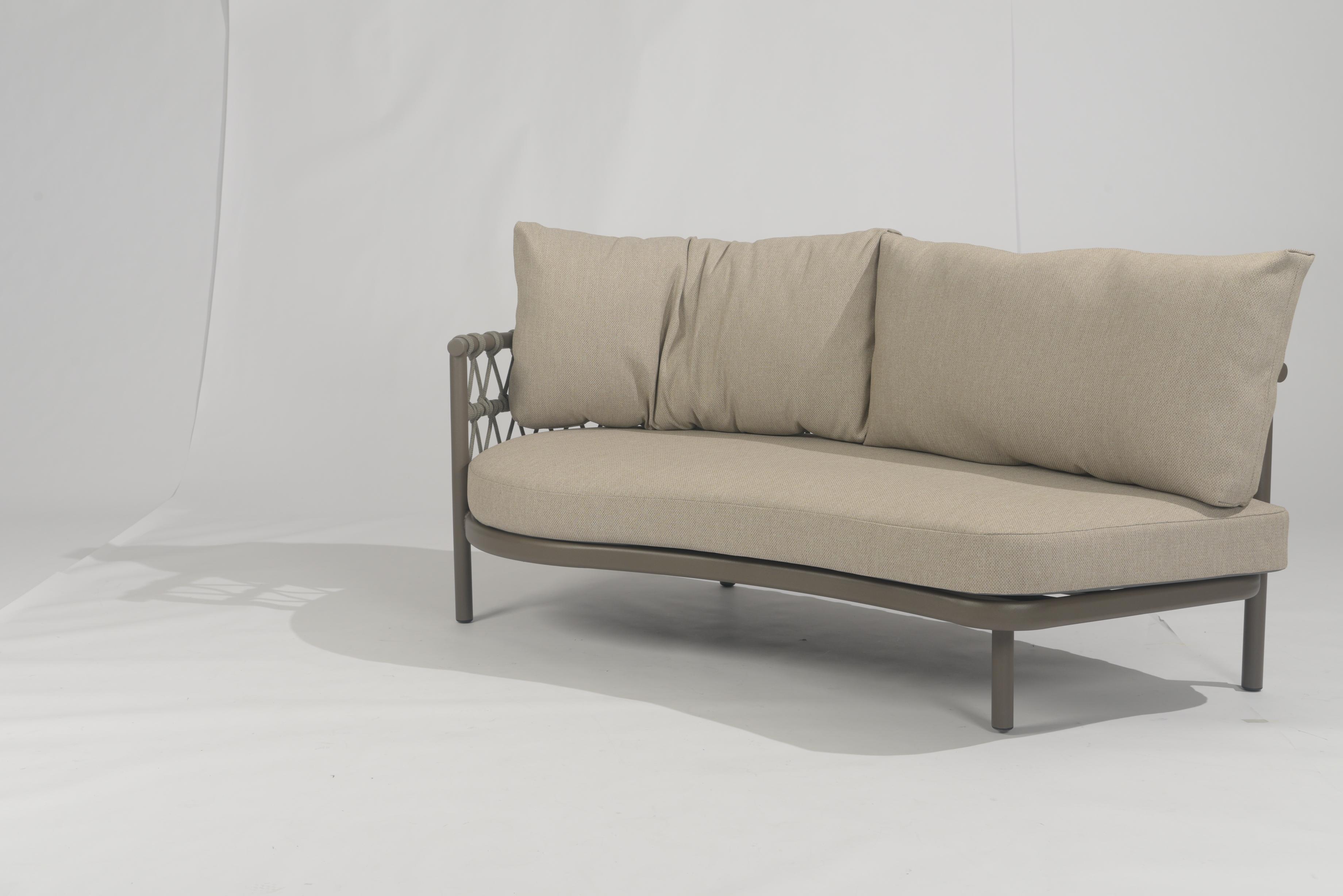 4 Seasons Outdoor Piacenza Terre 2 Seater Sofa Right + Left Arm With 3 cushions