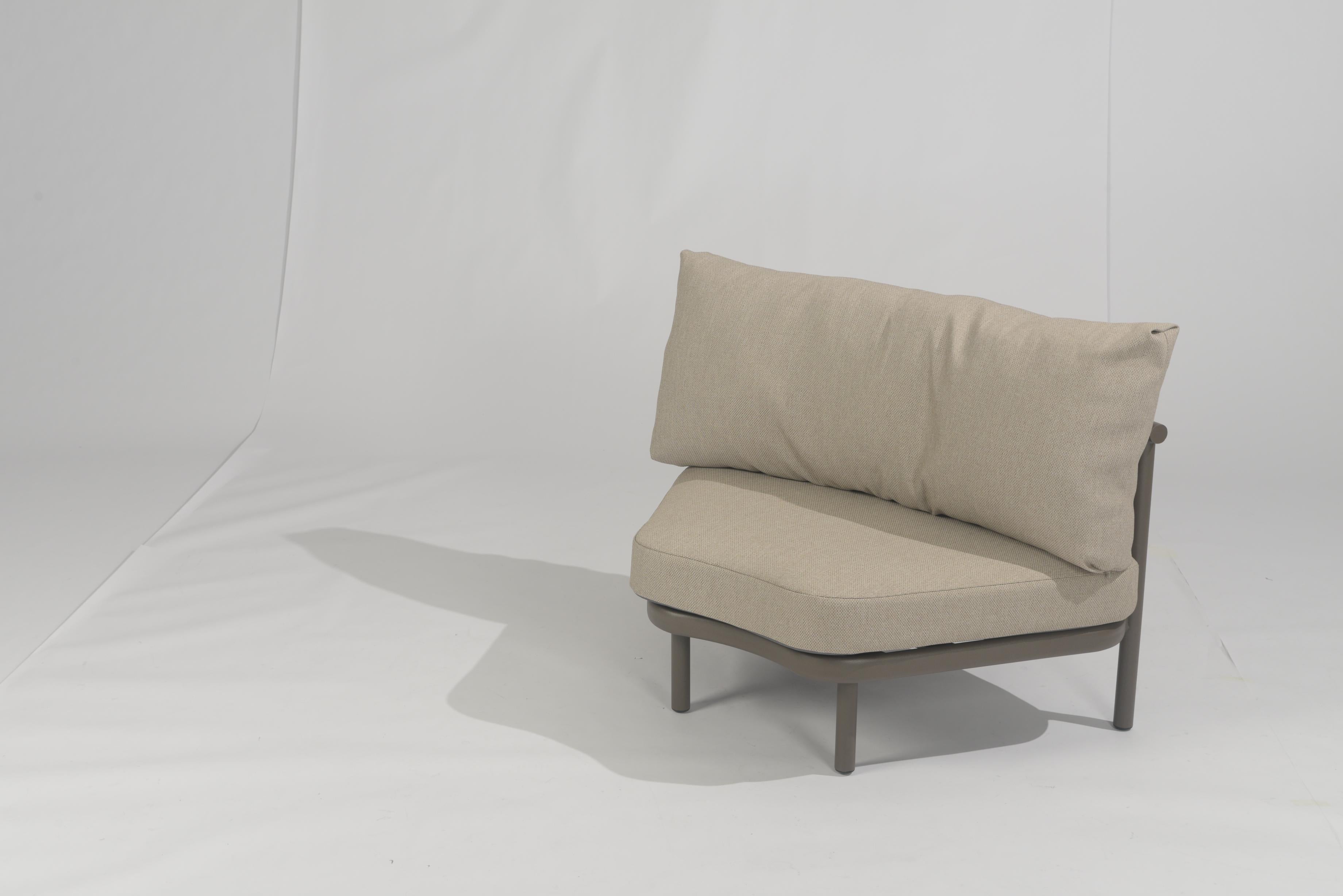 4 Seasons Outdoor Piacenza terre XL corner with 2 cushions