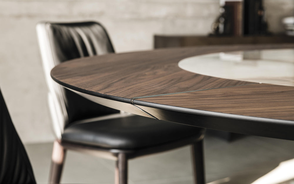 Cattelan Italia Planer Keramik-Wood Round Dining Table