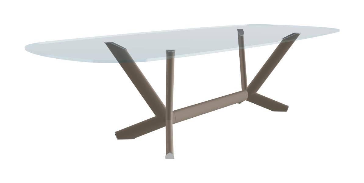 Cattelan Italia Planer Glass Dining Table