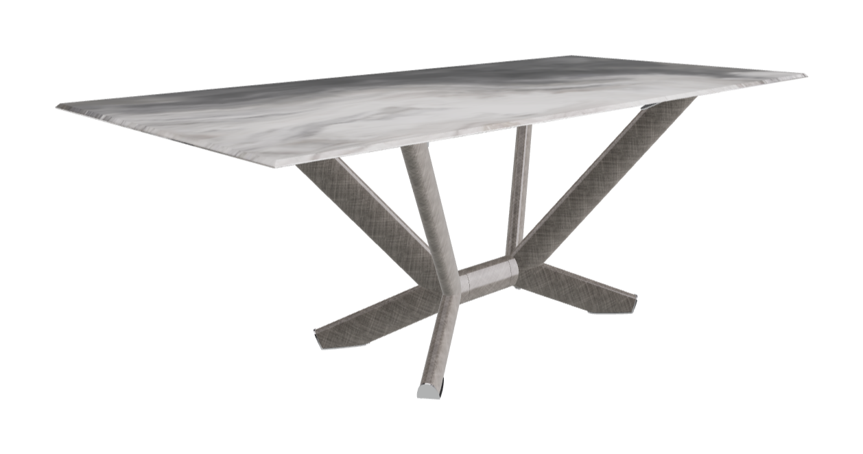 Cattelan Italia Planer Crystalart Rectangular & Barrel-Shaped Dining Table