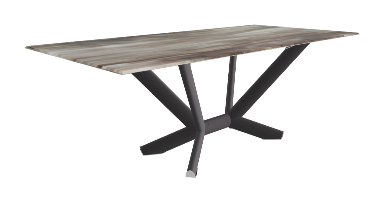 Cattelan Italia Planer Crystalart Rectangular & Barrel-Shaped Dining Table