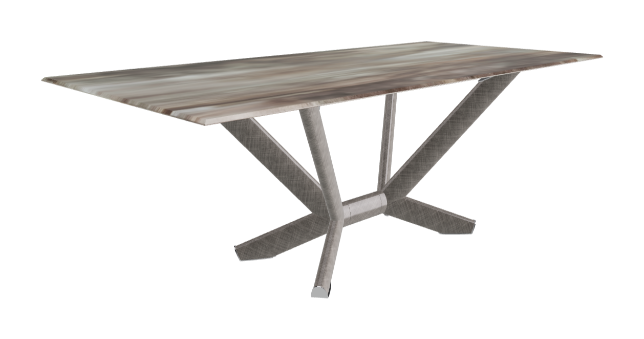 Cattelan Italia Planer Crystalart Rectangular & Barrel-Shaped Dining Table