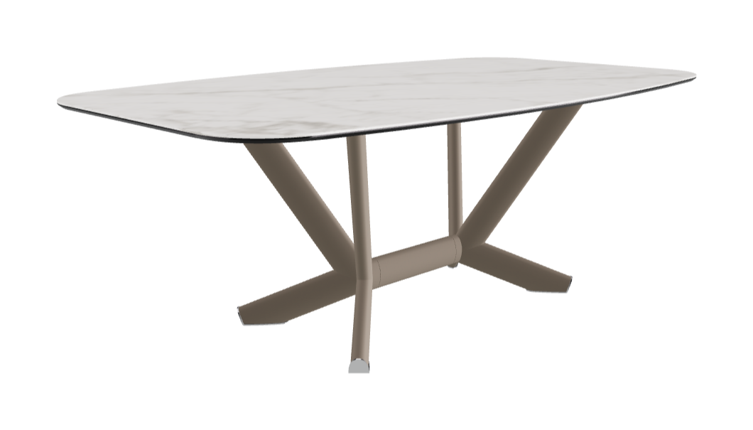 Cattelan Italia Planer Keramik Barrel Shaped Dining Table 200 & 240