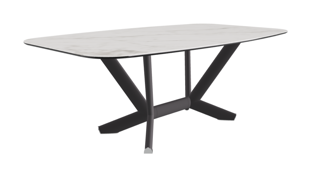 Cattelan Italia Planer Keramik Barrel Shaped Dining Table 200 & 240