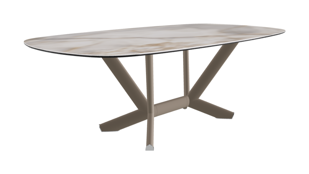 Cattelan Italia Planer Keramik Rectangular & Biscuit Shaped Dining Table 220 & 300