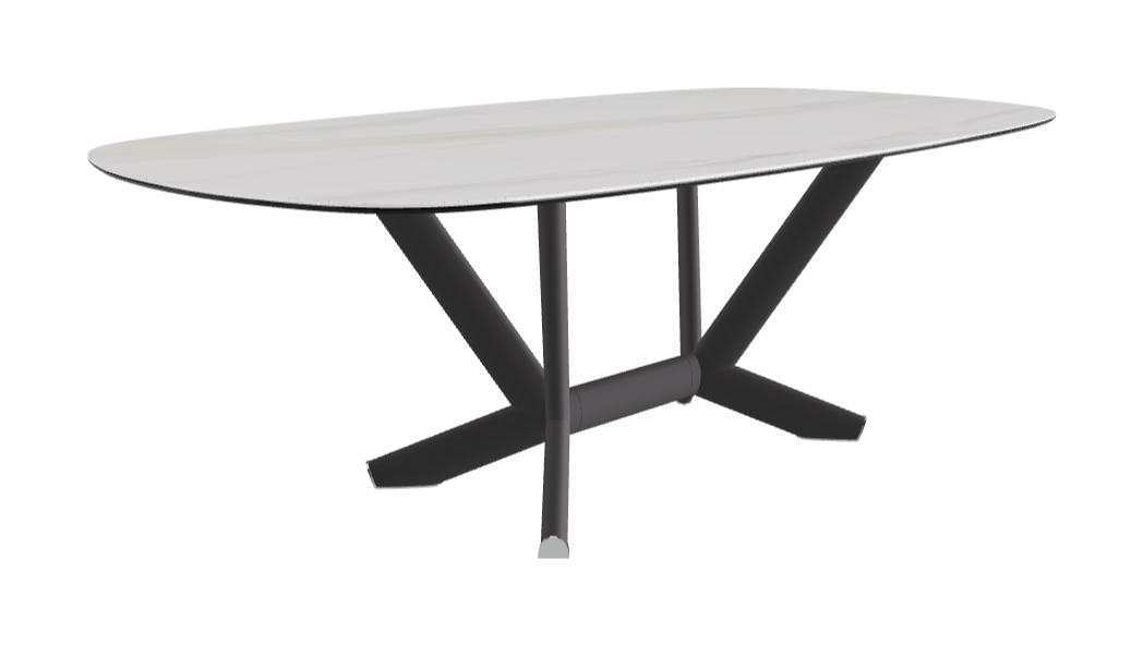 Cattelan Italia Planer Keramik Rectangular & Biscuit Shaped Dining Table 220 & 300