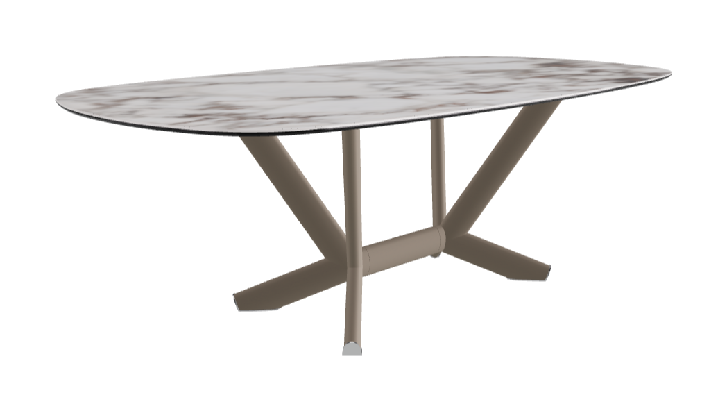 Cattelan Italia Planer Keramik Rectangular & Biscuit Shaped Dining Table 220 & 300