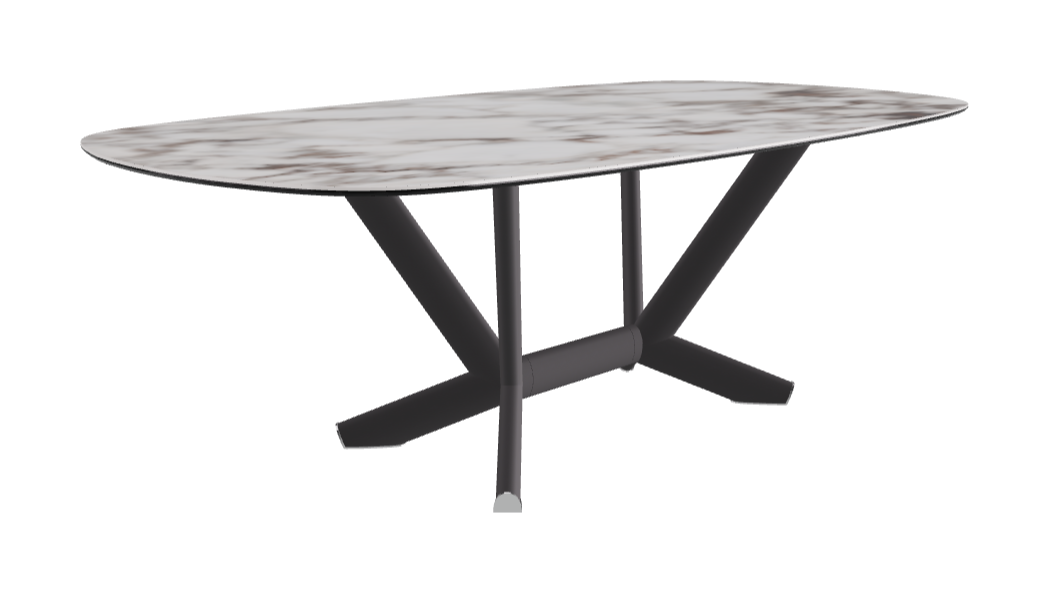 Cattelan Italia Planer Keramik Rectangular & Biscuit Shaped Dining Table 220 & 300