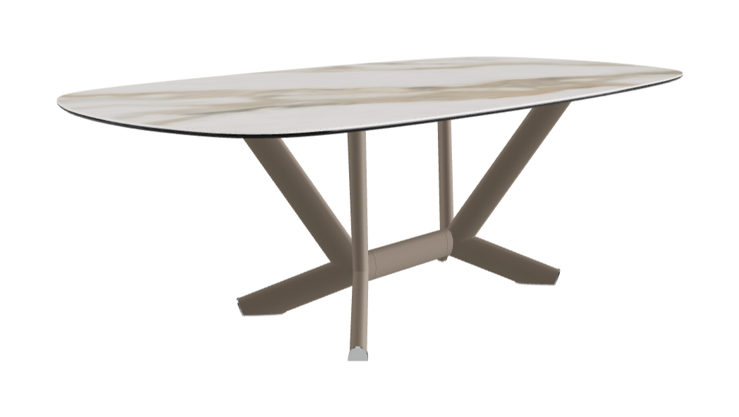 Cattelan Italia Planer Keramik Rectangular & Biscuit Shaped Dining Table 220 & 300