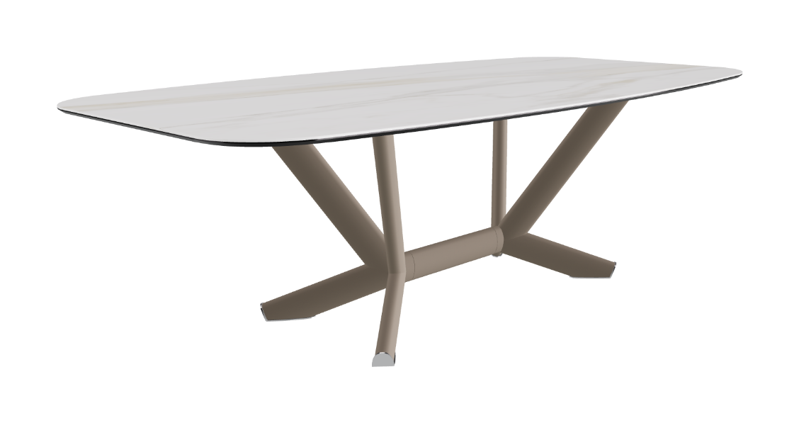 Cattelan Italia Planer Keramik Barrel Shaped Dining Table 200 & 240