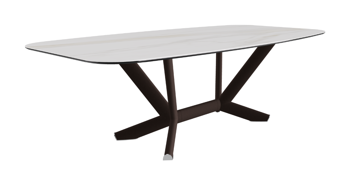 Cattelan Italia Planer Keramik Barrel Shaped Dining Table 200 & 240