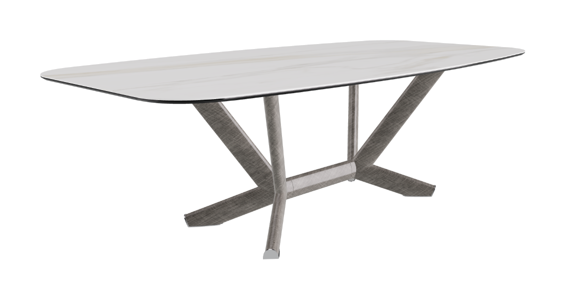Cattelan Italia Planer Keramik Barrel Shaped Dining Table 200 & 240