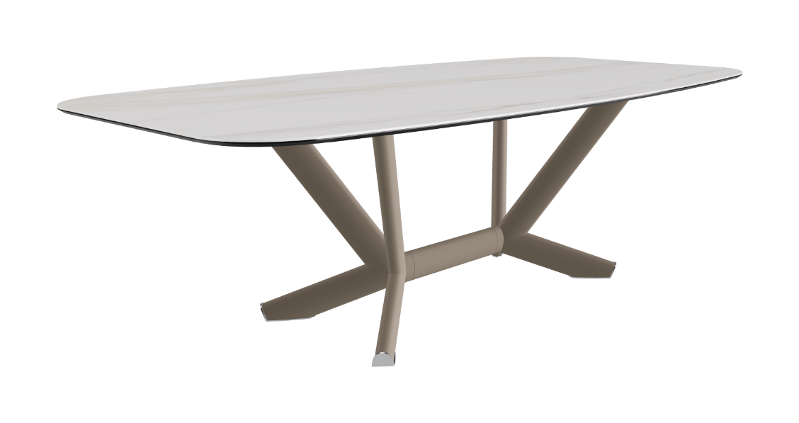 Cattelan Italia Planer Keramik Barrel Shaped Dining Table 200 & 240