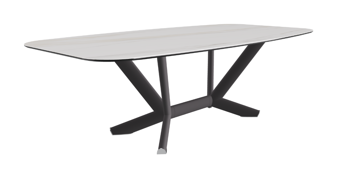 Cattelan Italia Planer Keramik Barrel Shaped Dining Table 200 & 240