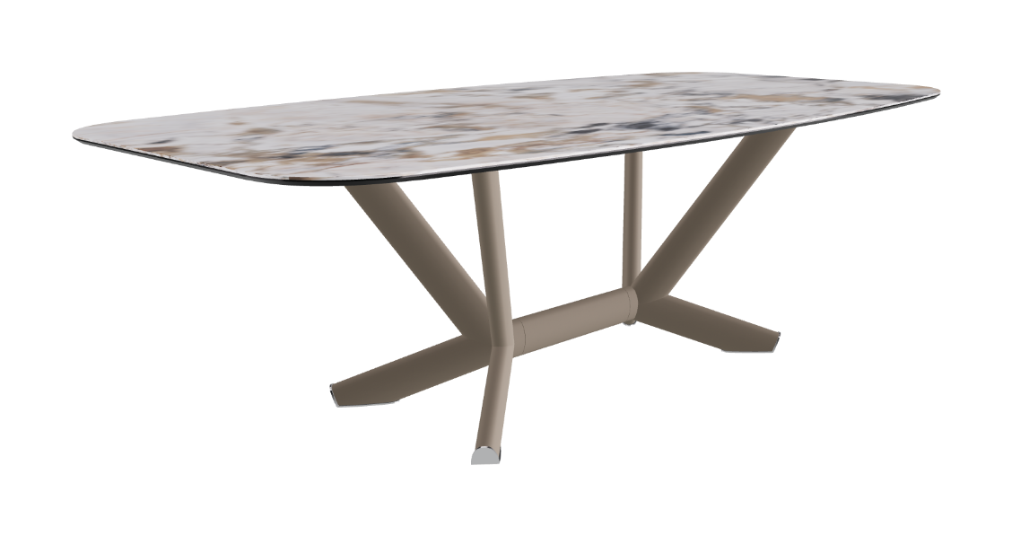 Cattelan Italia Planer Keramik Barrel Shaped Dining Table 200 & 240