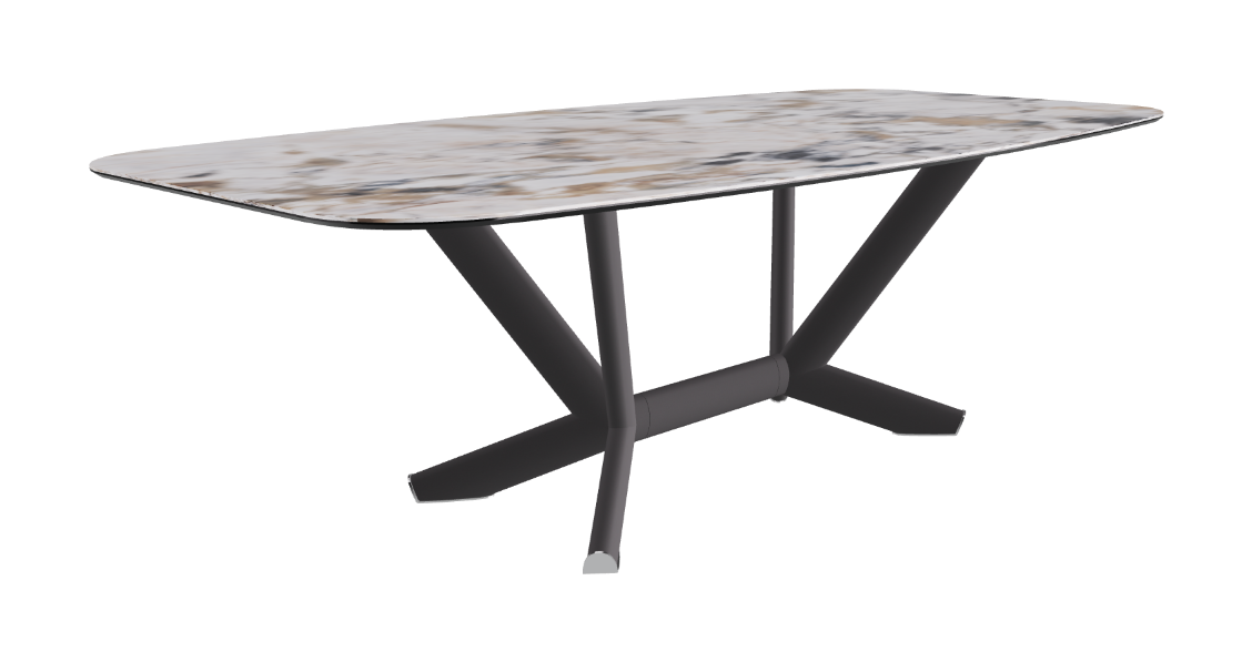 Cattelan Italia Planer Keramik Barrel Shaped Dining Table 200 & 240