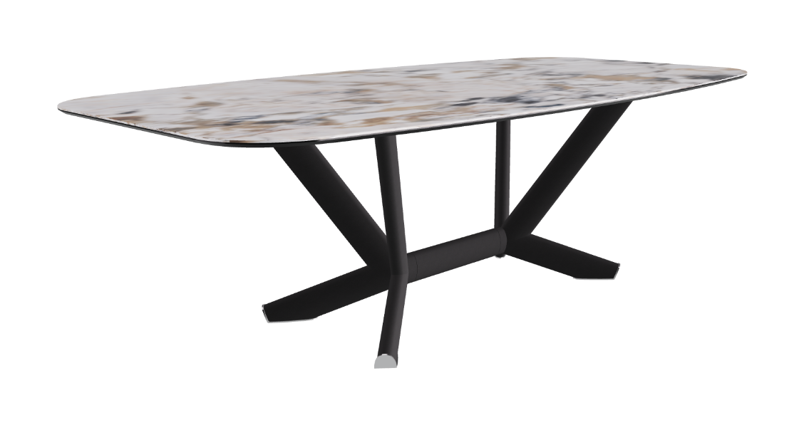 Cattelan Italia Planer Keramik Barrel Shaped Dining Table 200 & 240