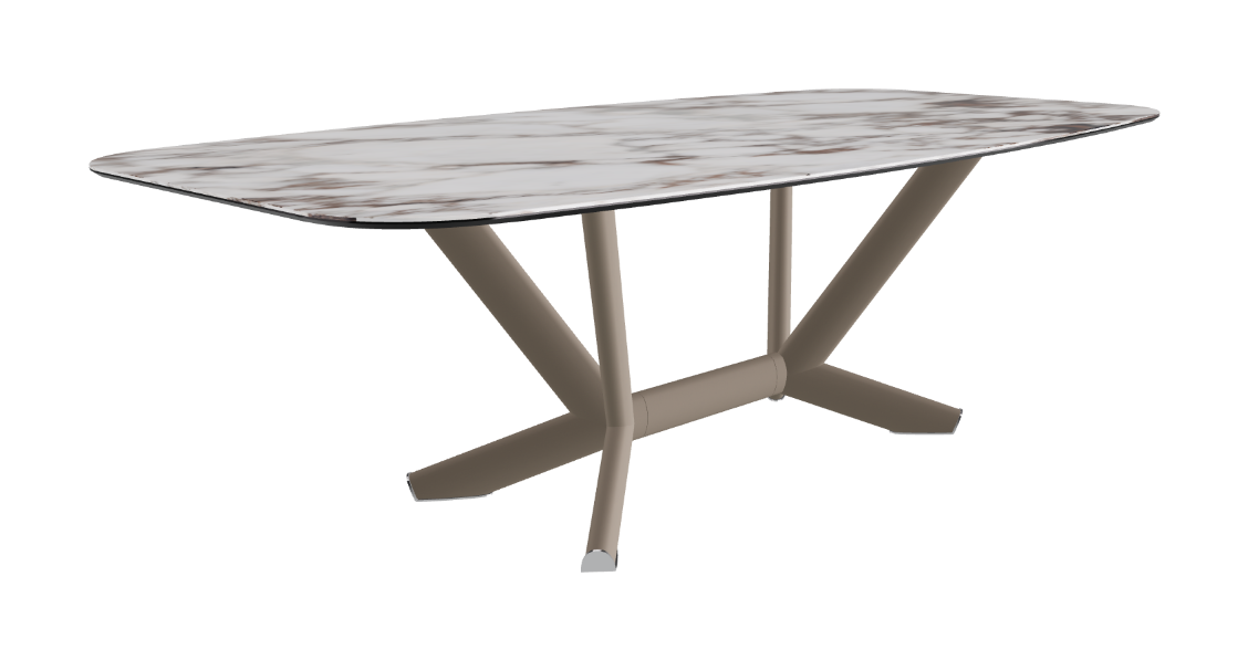 Cattelan Italia Planer Keramik Barrel Shaped Dining Table 200 & 240