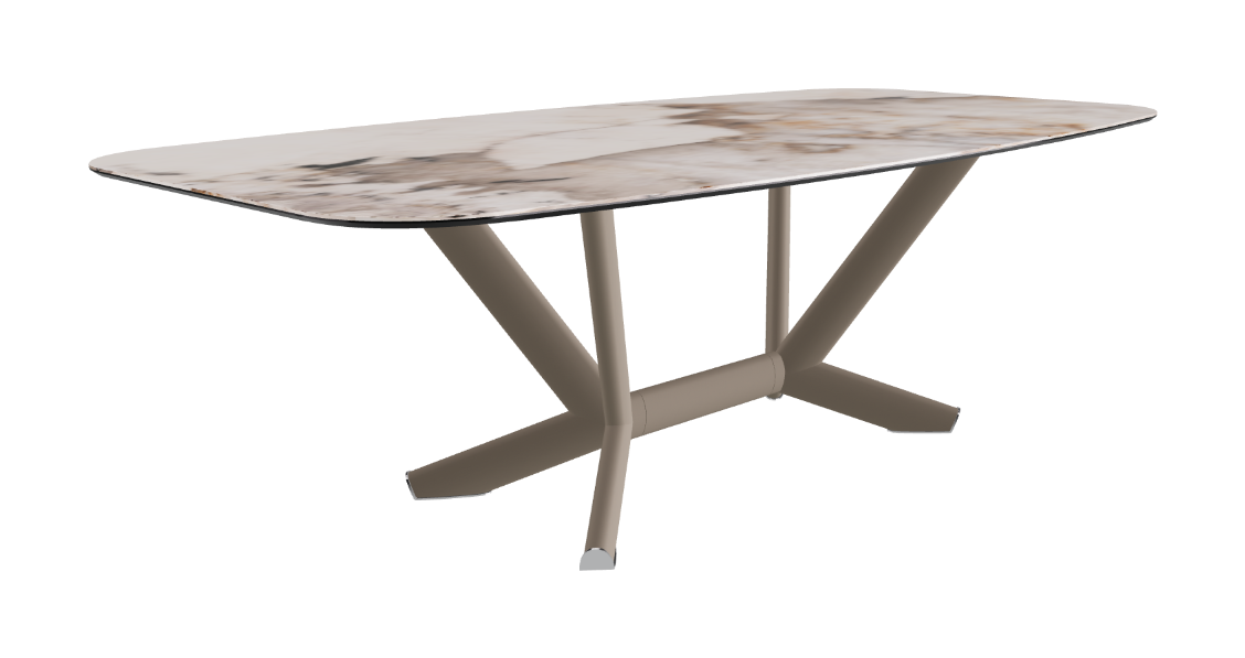 Cattelan Italia Planer Keramik Barrel Shaped Dining Table 200 & 240