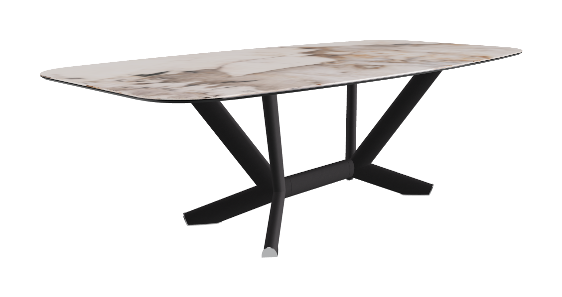 Cattelan Italia Planer Keramik Barrel Shaped Dining Table 200 & 240