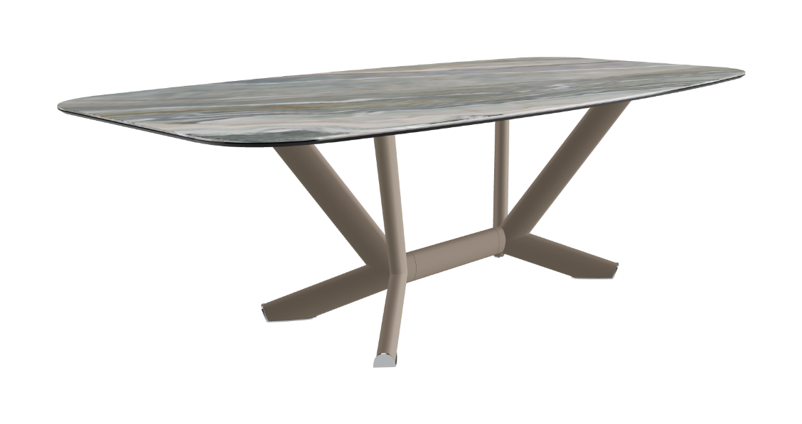 Cattelan Italia Planer Keramik Barrel Shaped Dining Table 200 & 240