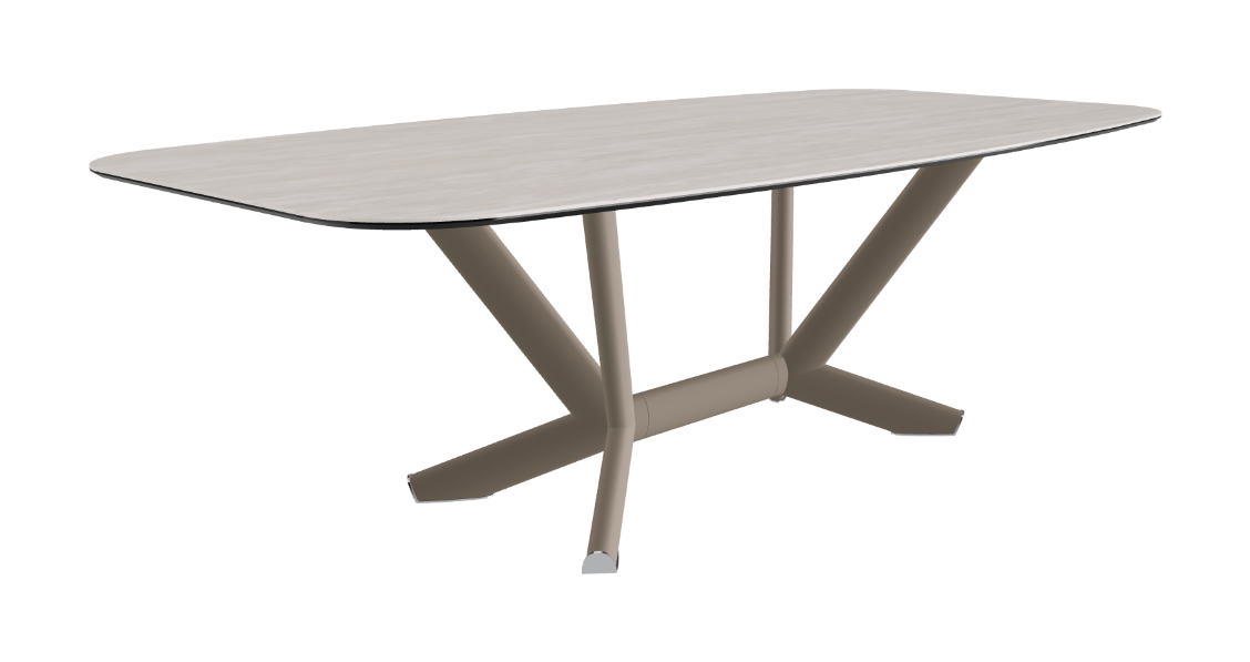 Cattelan Italia Planer Keramik Barrel Shaped Dining Table 200 & 240