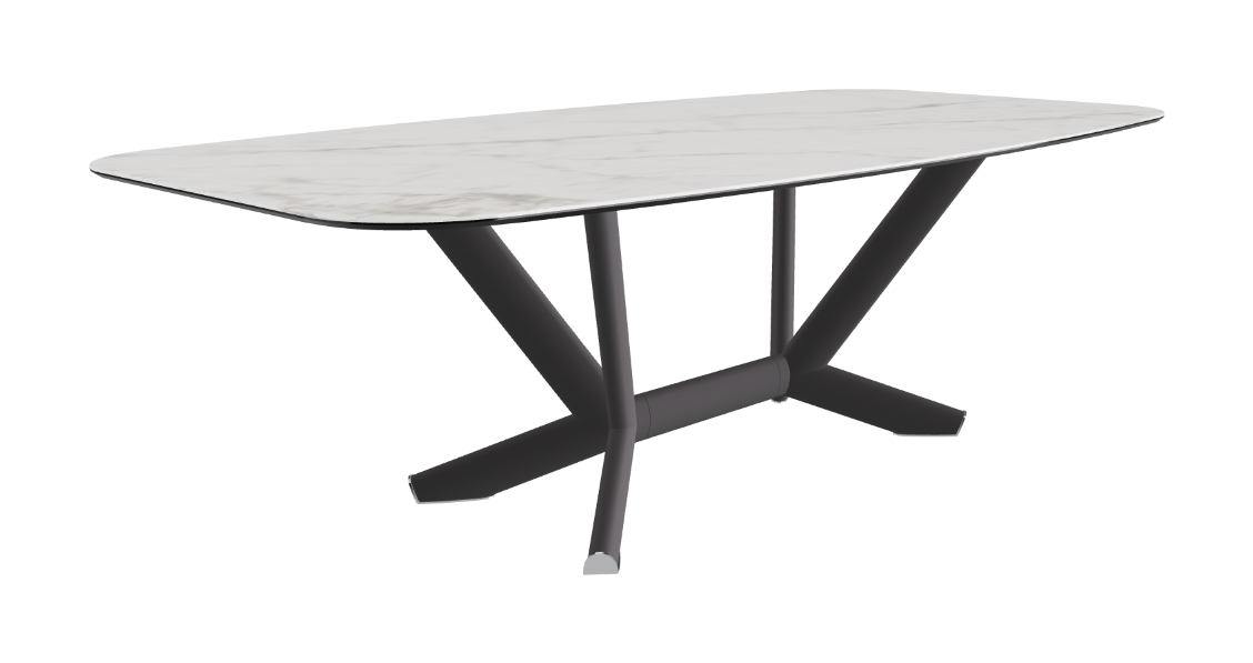 Cattelan Italia Planer Keramik Barrel Shaped Dining Table 200 & 240