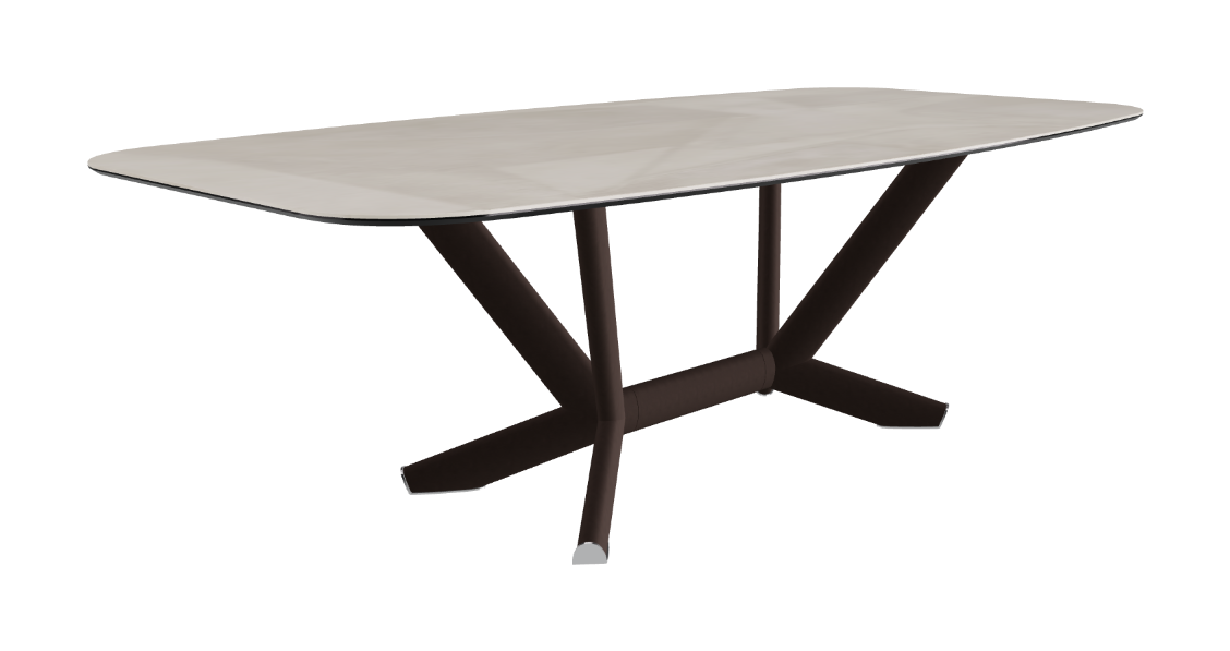 Cattelan Italia Planer Keramik Barrel Shaped Dining Table 200 & 240