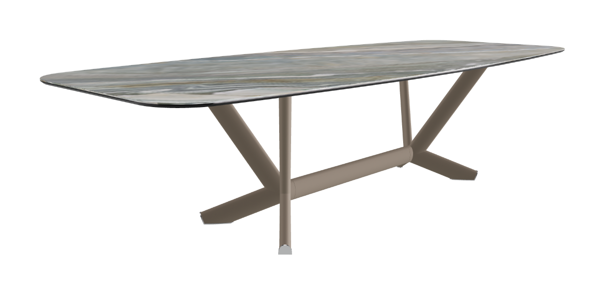 Cattelan Italia Planer Keramik Barrel Shaped Dining Table 300 & 320